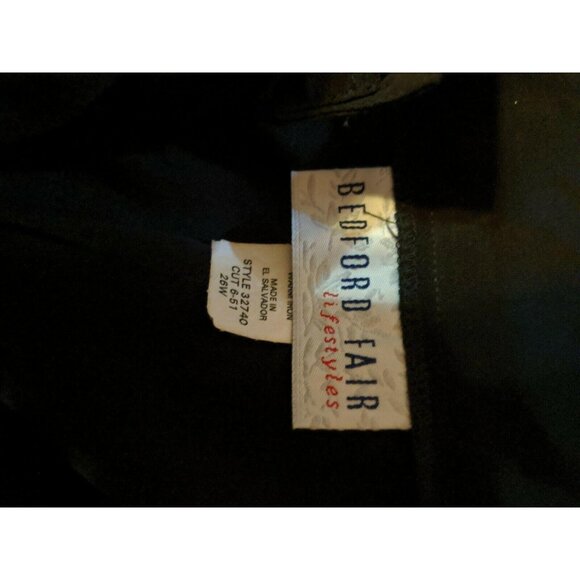 Bedford Fair Sz 26W Black long Skirt Party Formal Adjustable Waist Womens Plus - Picture 5 of 6